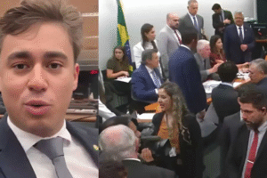Haddad “surta” após vergonha, tumulto toma conta de sessão e petista “foge” de Nikolas; Veja o vídeo