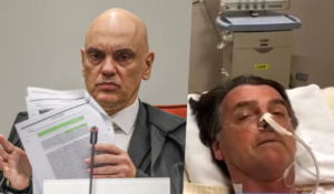 PM aciona Moraes e relata risco de morte de Bolsonaro na escolta ao Hospital