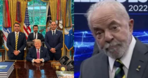 No encontro com Flávio, Trump perguntou sobre Lula e “não gostou muito da resposta”